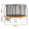 POWERMAT PM-TRP-12J - TRAMPOLINA OGRODOWA POWERMAT PM-TRP-12J (12 FT / 366 CM)