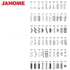 JANOME QXL605 Maszyna do szycia wieloczynnościowa sterowana komputerowo, 60 programów szycia