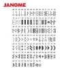 JANOME DC6100 Maszyna do szycia wieloczynnościowa sterowana komputerowo, 100 programów szycia