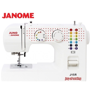 JANOME JUNO J15R Maszyna do szycia wieloczynnościowa sterowana mechanicznie z chwytaczem rotacyjnym, 15 programów