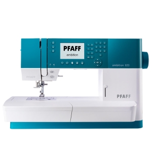 PFAFF AMBITION 620 Maszyna do szycia wieloczynnościowa sterowana komputerowo, 136 ściegów, IDT System, 7 obszyć dziurek i 2 alfabety