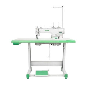 ZOJE ZJ0303L-3-D4 Z SET - stebnowka 1-igłowa automatyczna, silnik AC Servo, podwójny transport, duży chwytacz, do materiałów średnich i ciężkich - kom