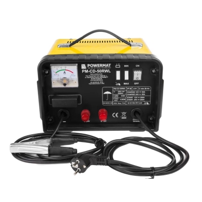 POWERMAT PM-CD-50RWL - PROSTOWNIK AKUMULATOROWY 12/24V Z ROZRUCHEM PM-CD-50RWL