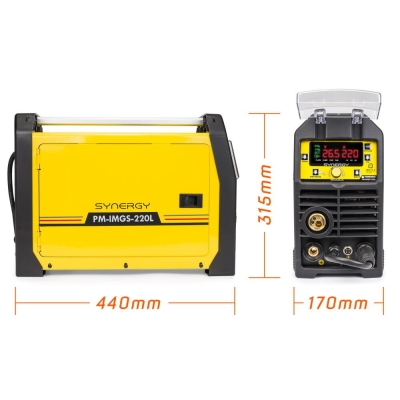 POWERMAT PM-IMGS-220L SYNERGY - MIGOMAT INWERTOROWY 220A MIG / MAG / MMA / LIFT-TIG PM-IMGS-220L SYNERGY