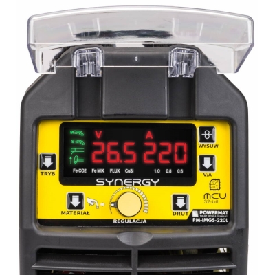 POWERMAT PM-IMGS-220L SYNERGY - MIGOMAT INWERTOROWY 220A MIG / MAG / MMA / LIFT-TIG PM-IMGS-220L SYNERGY