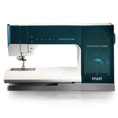 PFAFF PERFORMANCE ICON Maszyna do szycia wieloczynnościowa sterowana komputerowo, 522 ściegi, IDT System, 10- calowy dotykowy ekran, Wi-FI