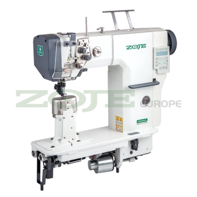 ZOJE ZJ9620SA-D3-H-N1.8-3 SET Automatic 2-needle lockstitch machine, post with bottom and top roller transport, with AC Servo motor - complete machine