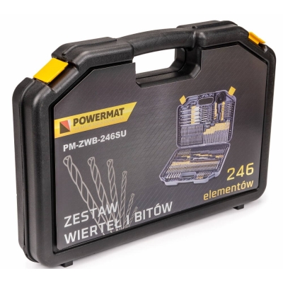 POWERMAT PM-ZWB-246SU - ZESTAW WIERTEŁ I BITÓW 246EL PM-ZWB-246SU