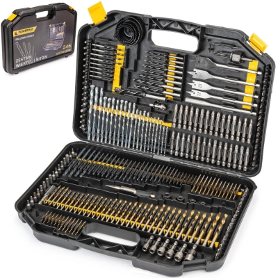 POWERMAT PM-ZWB-246SU - ZESTAW WIERTEŁ I BITÓW 246EL PM-ZWB-246SU