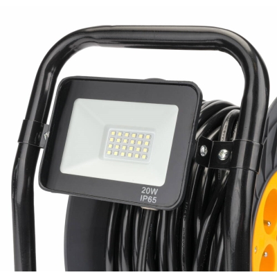 POWERMAT PM-PD-30-3-2.5TH - PRZEDŁUŻACZ BĘBNOWY 30M 3X2,5 NA BĘBNIE + HALOGEN PM-PD-30-3-2.5TH