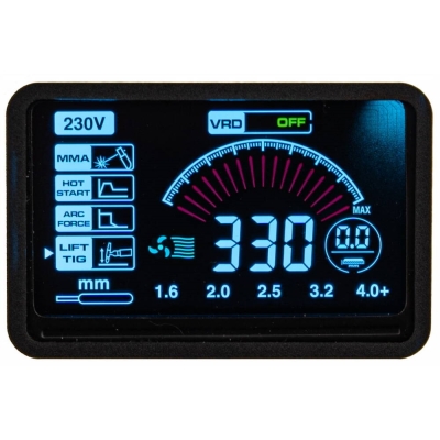 POWERMAT PM-IMGT-330S LCD - SPAWARKA INWERTOROWA 330A IGBT PM-IMGT-330S LCD