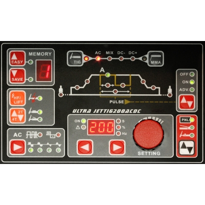 WELDER FANTASY ULTRA JET TIG AC/DC 200 - spawarka inwertorowa + uchwyt