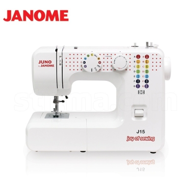 JANOME JUNO J15 Maszyna do szycia wieloczynnościowa sterowana mechanicznie, 15 programów