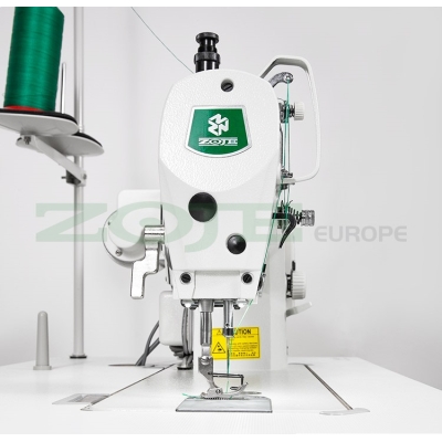 ZOJE ZJ9703HAR-D4 SET Automatyczna stebnówka 1-igłowa, o max. długości ściegu 11 mm, do średnich i grubych materiałów - maszyna do szycia kompletna