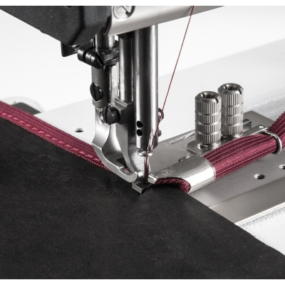 TEXI HD FORTE-B UF PREMIUM EX Stebnówka tapicerska, kaletnicza - lamowarka, potrójny transport, duży chwytacz, silnik Servo, do ciężkich materiałów