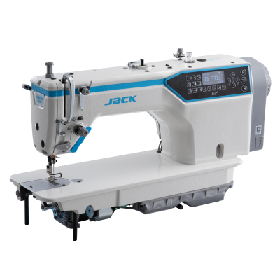 JACK A8 - stebnówka 1-igłowa, automat, elektroniczny system transportu/regulacji ściegu, krótkie obcinanie, ramie 30,5cm, średnie szycie - komplet