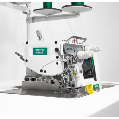 ZOJE B9500-86-02 SET 2-igłowy, 5-nitkowy owerlok machatroniczny do szycia ciężkich materiałów - maszyna do szycia kompletna