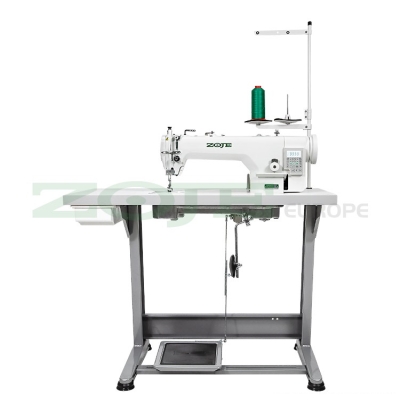 ZOJE ZJ9703HAR-D4 SET Automatyczna stebnówka 1-igłowa, o max. długości ściegu 11 mm, do średnich i grubych materiałów - maszyna do szycia kompletna