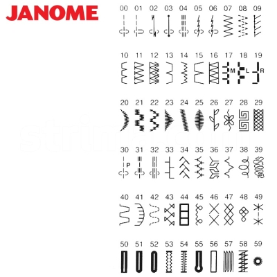 JANOME QXL605 Maszyna do szycia wieloczynnościowa sterowana komputerowo, 60 programów szycia
