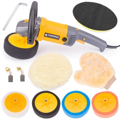 POWERMAT PM-PS-2600T-Z5 - POLERKA SAMOCHODOWA 2600W + GĄBKI + AKCESORIA PM-PS-2600T-Z5