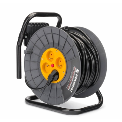 POWERMAT PM-PD-30-3-2.5TH - PRZEDŁUŻACZ BĘBNOWY 30M 3X2,5 NA BĘBNIE + HALOGEN PM-PD-30-3-2.5TH