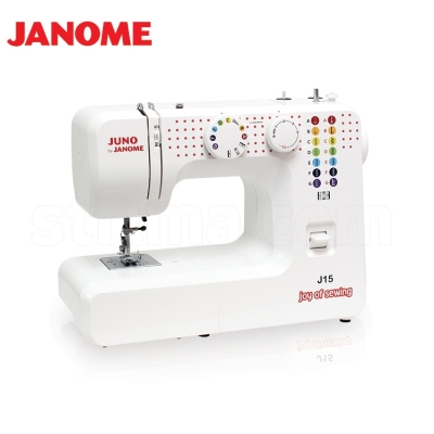 JANOME JUNO J15 Maszyna do szycia wieloczynnościowa sterowana mechanicznie, 15 programów