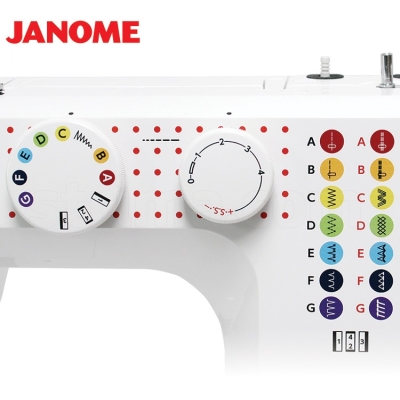 JANOME JUNO J15 Maszyna do szycia wieloczynnościowa sterowana mechanicznie, 15 programów