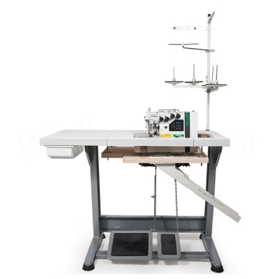 ZOJE B9500-86-02 SET 2-igłowy, 5-nitkowy owerlok machatroniczny do szycia ciężkich materiałów - maszyna do szycia kompletna