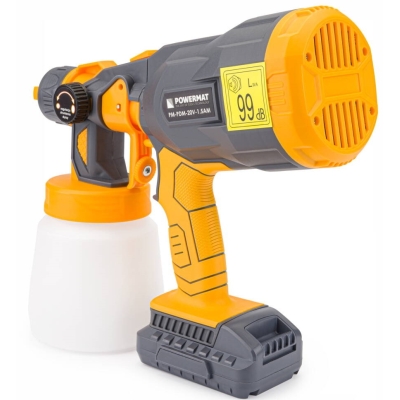 POWERMAT PM-PDM-20V-1.5AM - AKUMULATOROWY AGREGAT / PISTOLET DO MALOWANIA PM-PDM-20V-1.5AM