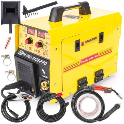POWERMAT PM-IMG-210S-PRO - SPAWARKA MIGOMAT INWERTOROWY MIG MAG MMA TIG 210A PM-IMG-210S-PRO