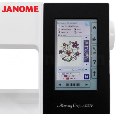 JANOME MEMORY CRAFT 500E Hafciarka komputerowa